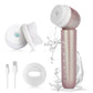 kingdo Adsorption Ultrasonic Electric Facial Cleansing Brush Pink